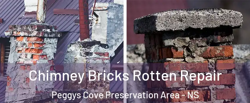  Chimney Bricks Rotten Repair Peggys Cove Preservation Area - NS